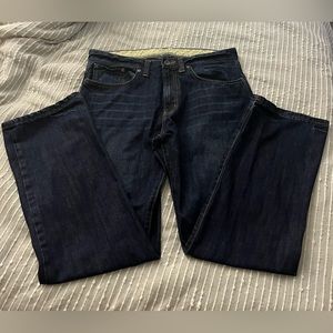 Men's Lands' End Canvas 1963 Blue Jeans Straight Fit 36 x 32